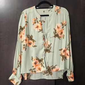 Flynn Skye lace up blouse